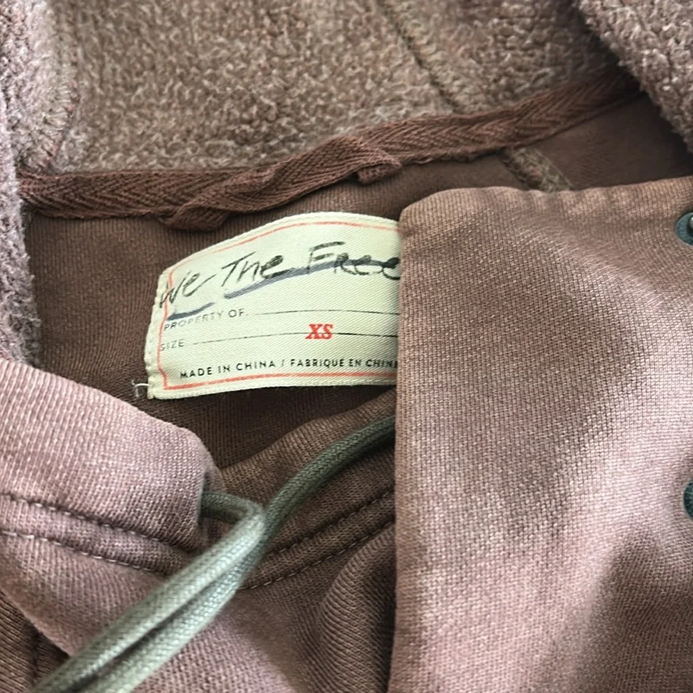 Free People Sadie Surplus Knit Jacket Oversized Hoodie XS - Picture 5 of 7